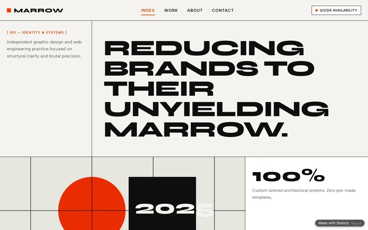 Studio Marrow Agency template preview