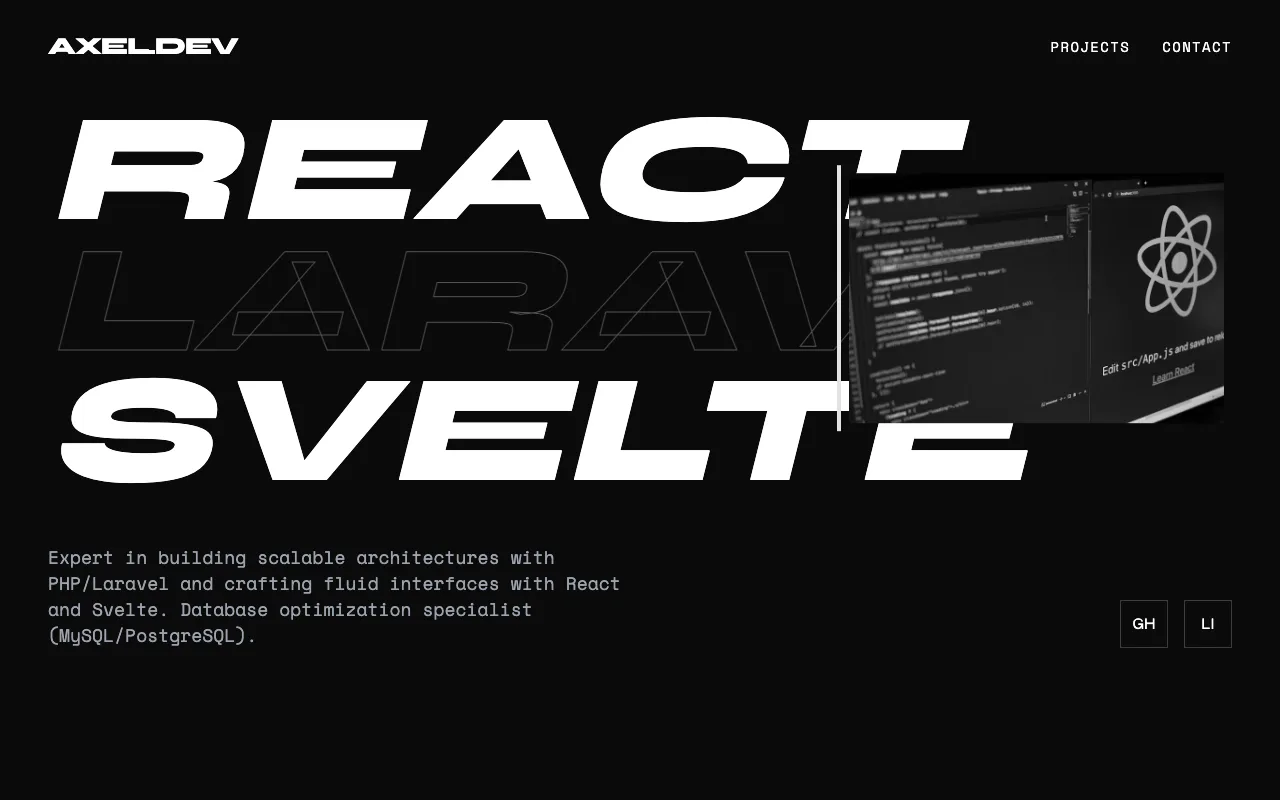 AXEL.DEV template preview